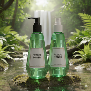 Flacons de toner PET écologiques Pavico Vietnam Factory 250 ml 24 mm 29 g Emballage cosmétique vide pour crème pour le visage Lotion Direct - Product Image 2