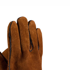 Vente en gros Gants de travail de sécurité antidérapants de 13 pouces en peau de chèvre en peau de mouton en cuir de vachette avec polyester pour le jardinage et le travail - Product Image 6
