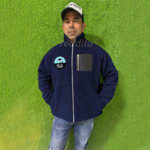 Wholesale 100% Cotton Men's Winter Pullover Embroidered Warm Fluffy <b>Hoodies</b> Sherpa <b>Fur</b> Lining Zipper Sherpa <b>Fur</b> <b>Lined</b> <b>Hoodies</b> - Product Image 1