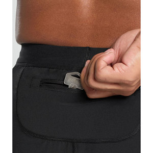 Pantalon d'entraînement en soie de glace d'été pour hommes pantalon de survêtement de gymnastique à séchage rapide poche zippée décontracté broderie athlétique respirant pantalon de Fitness - Product Image 4