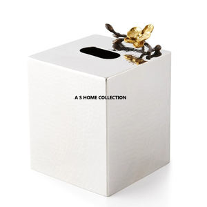 Boîte à mouchoirs et serviettes en métal de meilleure qualité décorative en perles de cristal boîte à mouchoirs de bureau et d'utilisation à domicile de vente chaude - Product Image 3