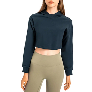 Sudadera Corta para Mujer, Estilo Moderno, Cómoda, Ligera, Transpirable, de Secado Rápido, para Otoño, MOQ Bajo - Product Image 6