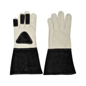 ถุงมือหนังสำหรับงานเชื่อมผ้าหนังถุงมือหนังหน้าจอสัมผัสเพื่อความปลอดภัยสำหรับช่างก่อสร้าง - Product Image 5