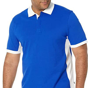 Polos grande taille en coton uni de golf sérigraphiés sur mesure pour hommes coupe slim à séchage rapide tricotés avec sublimation ajustés décontractés et unis - Product Image 1