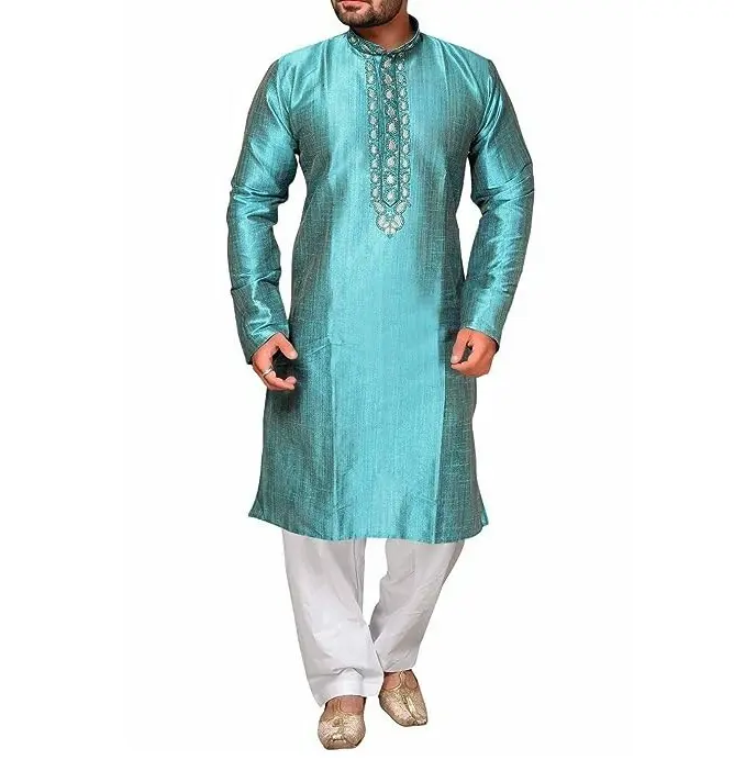 Hommes Shalwar Kameez 2023 mode élégante hommes shalwar kameez vêtements ethniques patti design broderie