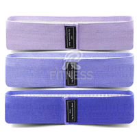 Bandes de Résistance en Tissu Polyester Élastique avec Logo Personnalisé, Boucles de Fitness pour Gym, Bande de Hanche en Latex Antidérapante et Durable pour Amincissement Corporel
