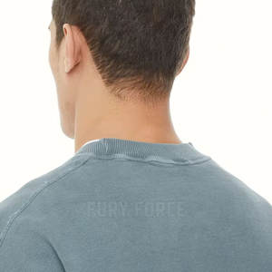 Sweat-shirt d'hiver pour homme à col rond, couleur unie, effet délavé, sur mesure, haute qualité, prix de gros - Product Image 6