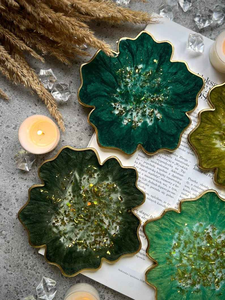 Posavasos de Resina Hechos a Mano de Alta Calidad para Bebidas, Posavasos de Resina, Fabricante de Posavasos Artesanales de la India - Product Image 4