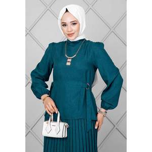 Ensemble hijab à ceinture latérale, 2 pièces, essence - Product Image 1