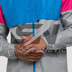 Chaqueta Cortavientos y Pantalones Cortos Deportivos SI-126 para Hombre, 100% Nailon, Impermeable, Cortavientos, Cierre con Cordón, Largo Completo, Casual - Product Image 4