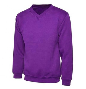 Vente en gros de sweat-shirt à col en V pour hommes de haute qualité en coton éponge française personnalisé épaule basse taille plus léger - Product Image 6