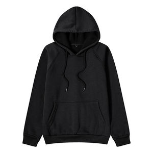 Sweat-shirt à capuche pour homme en molleton français sur mesure, poids carré, coupe courte, 450 g/m², épaules tombantes, noir - Product Image 6