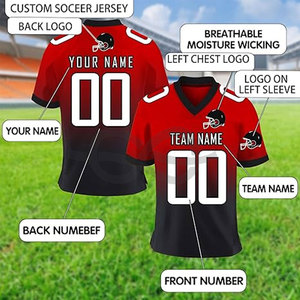 Nuevo uniforme bordado para todos los equipos, camisetas de fútbol americano, camisetas de equipos deportivos personalizables, logotipos bordados - Product Image 4