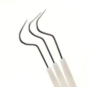 Raspador de sarro de doble punta de acero inoxidable, removedor Manual de dientes dentales, higiene, sonda exploradora, gancho, instrumentos quirúrgicos - Product Image 6