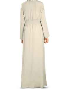 Nouveau design pour Aschulman personnalisé traditionnel solide motif musulman robe abaya pour les femmes Style modeste à manches longues mode simple - Product Image 2