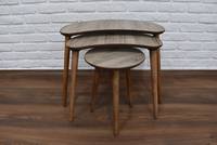 Table basse imbriquée en bois pratique pour la maison et le bureau Meubles de salon élégants avec rangement pratique