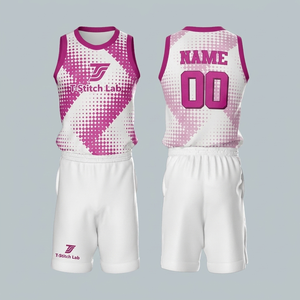 Uniforme de Baloncesto Personalizado para Hombre, de Venta Caliente, con Logotipo Personalizado, Ajuste Cómodo, Ropa Deportiva, Diseño Personalizado, Sin Mangas, Estampado Técnico - Product Image 2