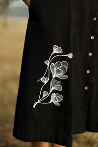 Vestido de verano de estilo bohemio ecológico con estampado de bloque de mano indio para mujer, corto informal de algodón, cintura Natural Mini, tejido dulce - Product Image 3