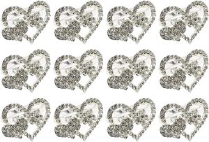 Servilletero de San Valentín con diamantes de imitación de Metal moderno, Decoración de mesa perfecta en forma de corazón especial, impresiona a tus invitados - Product Image 6