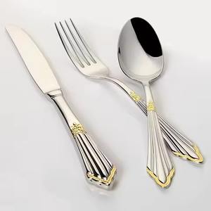 Designer Metal Cutlery Set Premium Stainless Steel <b>Flatware</b> for Dining Table Kitchen and Restaurant Use - Product Image 6