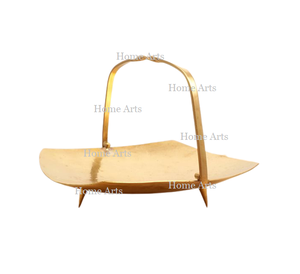 เซิร์ฟเวอร์ขนมช็อคโกแลตสีทองทำด้วยมือโลหะแบบแฮนด์เมดเซิร์ฟเวอร์ผลไม้แห้งปรับขนาดและรูปร่างแบบพิเศษ - Product Image 1