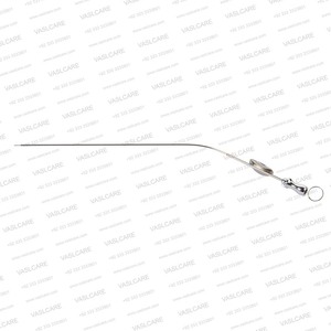 Vaslcare Frazier 7fg Tubo de succión de acero inoxidable alemán 175mm Longitud total ENT Uso quirúrgico Instrumento certificado CE - Product Image 4
