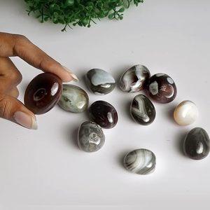 Venta al por mayor de ágata de Botswana a granel, piedras caídas, cristales curativos pulidos naturales para Reiki, meditación energética y decoración del hogar - Product Image 5