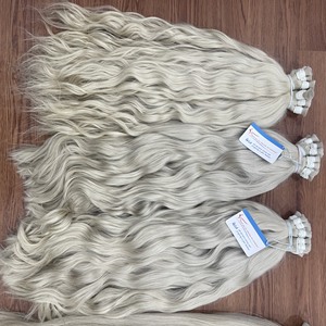 Prix d'usine, extensions de cheveux humains vietnamiens ondulés en vrac de qualité supérieure, sans nœuds, sans perte, grand stock - Product Image 2