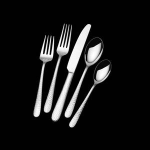High Demand Luxury Flatware Set Embossed <b>Mirrored</b> Polished Stainless Steel Durable Handles for Wedding <b>Tabletop</b> Decor from India - Product Image 3