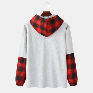 340 grammes sweat à capuche personnalisé pour hommes poids lourd surdimensionné goutte épaule Streetwear pull blanc sans ficelle à capuche pour hommes - Product Image 2