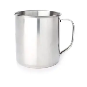 Taza de café de Metal de diseño compacto hecha de acero inoxidable puro 100%, tazas de café hechas a mano pulidas brillantes, taza de café para beber - Product Image 6