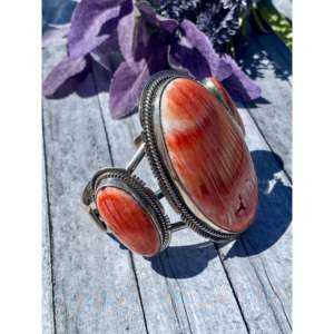 Jimmy Nelson Spiny Oyster & Sterling <b>Silver</b> Fashion <b>Cuff</b> <b>Bracelet</b> - Product Image 3