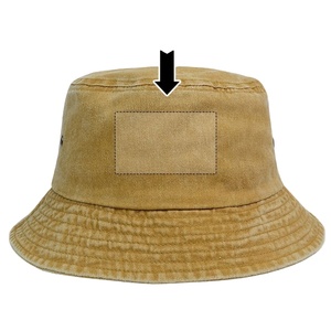 Custom Embroidered Vintage Style <b>Bucket</b> <b>Hat</b> Washed Cotton Classic Retro Cap for <b>Men</b> and Women's Daily Casual Use for Cycling - Product Image 5