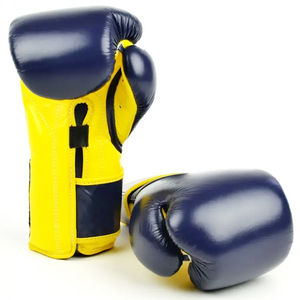 Gants de boxe pas cher ODM Logo personnalisé professionnel en cuir véritable équipement de boxe entraînement professionnel gants de sport gagnants HotSale - Product Image 1