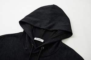 Usine directe en gros sur mesure hommes col montant pull sweat à capuche 100% coton motif tie-dye pour l'hiver - Product Image 3