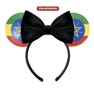 Diadema Personalizada Hecha a Medida con Orejas de Ratón, Diseño Pre-Aprobado, Etiopía H.E.R. Accesorios - Product Image 1