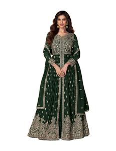 นักออกแบบล่าสุดการลําดับการเย็บปักถักร้อยเทียม Georgette ทํางานชุด Sharara โดย Fab Zone - Product Image 1