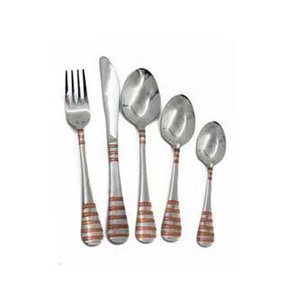 New Arrival Silver Plated With <b>Copper</b> Lining Flatware Cutlery Set <b>Kitchen</b> <b>Accessories</b> and Dining Collections Cutlery Set - Product Image 1