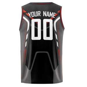 Nom et numéro Basketball Débardeur Respirant Polyester Casual Wear Idéal pour les activités de plein air Running Training & Parties - Product Image 2