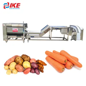 High Speed Line Gemüse walzen reinigung Karotten kartoffel schneiden Wasch-und Schälmaschine