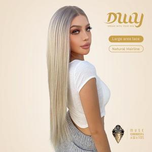 Clearance Sale on Joyce-DWY 136 Glueless Synthetic <b>Wig</b> Long Golden Gradient Straight with Transparent Lace Front Free Part - Product Image 1