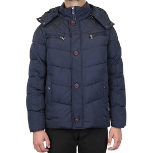 Long Sleeve Hooded Canvas Puffer <b>Jacket</b> Men's Custom Logo Printed Waterproof Winter Outdoor Casual Streetwear OEM - Product Image 5