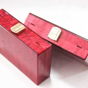 Bolso de Mano de Diseño Único para Mujer, Imitación de Perlas, Chapado en Oro, Lujoso, con Forma de Mariposa, Conjunto Completo para Bodas - Product Image 1