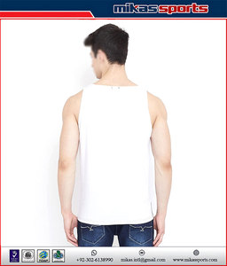 Precio barato logotipo personalizado Muscle Fit Plain Men Tank Tops sin mangas entrenamiento 100% algodón Tank Top para hombres - Product Image 2