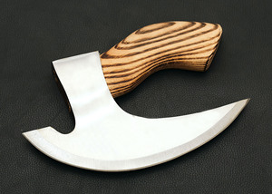 Hacha ancha de acero con alto contenido de carbono 1095, cabeza grabada, espalda plana, mango de madera de fresno, grado industrial/DIY, para uso en el hogar, hoteles y restaurantes - Product Image 2