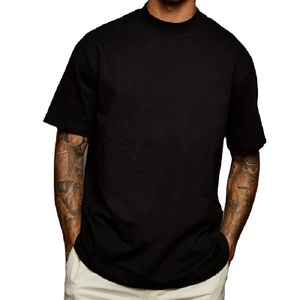 Qualité supérieure Dernier design T-shirt à manches courtes et col rond de couleur unie pour hommes Vente en gros à bas prix de vêtements directs - Product Image 5