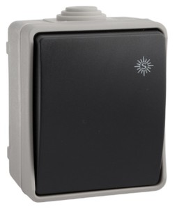 Pulsante impermeabile da superficie IP54 10A 250V (Solera 3320) - Product Image 1