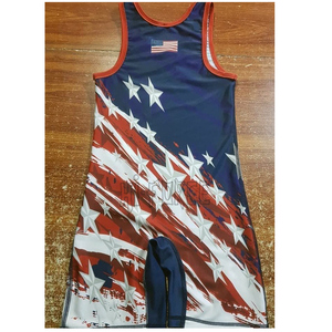 Venta al por mayor de hombres Powerlifting Body Singlets Spandex Ropa deportiva para el gimnasio Lucha libre y levantamiento de pesas Logotipo personalizado Servicio OEM - Product Image 2