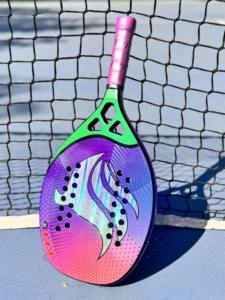 Raquette de padel en fibre de carbone 18K de haute qualité 2026 avec noyau en EVA, poignée et housse incluses, forme diamant légère pour le tennis de plage - Product Image 4