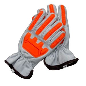 Gants anti-choc haute performance avec protection anti-coupure antidérapante ignifugée des mains et des bras Fonctions Gant de travail en cuir fendu - Product Image 1